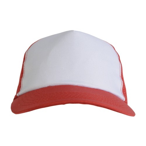 Casquette en polyester, 5 panneaux avec filet, fermeture velcro Casquette en polyester, 5 panneaux avec filet, fermeture velcro