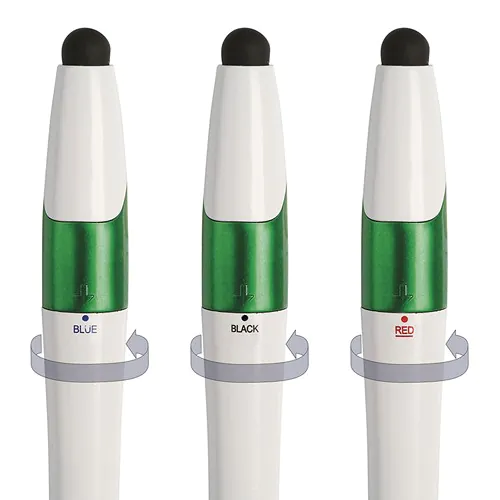3 COLORS TOUCH SCREEN PLASTIC BALLPOINT PEN 3 COLORS TOUCH SCREEN PLASTIC BALLPOINT PEN