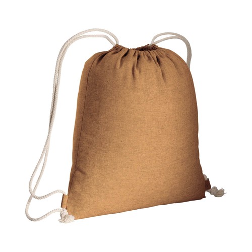 150g/m2 recycled cotton drawstring backpack