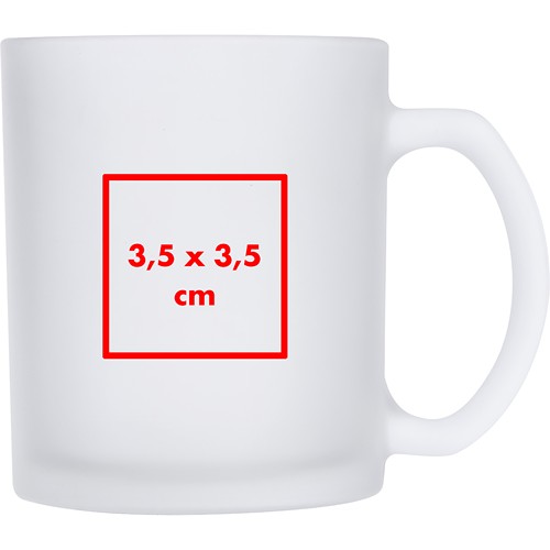 Coffee mug, transparently frosted