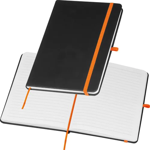 A5 notebook with coloured engraving