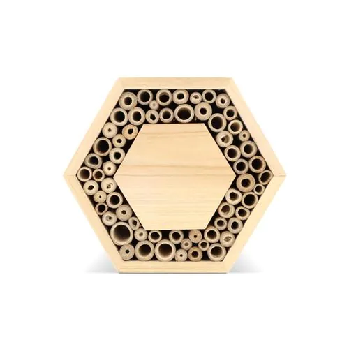 Bee House made of FSC Wood Hexagonal Bee House made of FSC Wood Hexagonal
