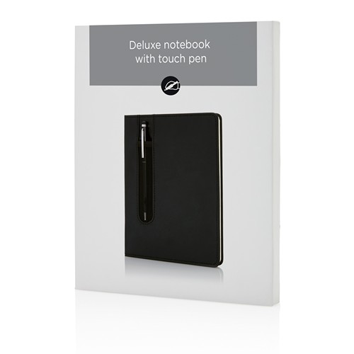 Libreta A5 PU básica con bolígrafo táctil Libreta A5 PU básica con bolígrafo táctil