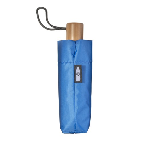 Mini parapluie en R-PET avec manche en bois Mini parapluie en R-PET avec manche en bois