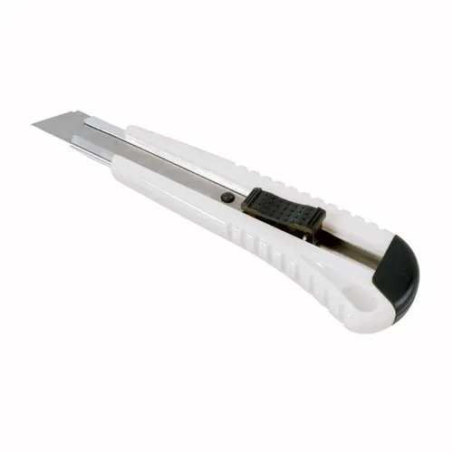 ABS Stanley knife with locking mechanism, large, 2 spare blades ABS Stanley knife with locking mechanism, large, 2 spare blades