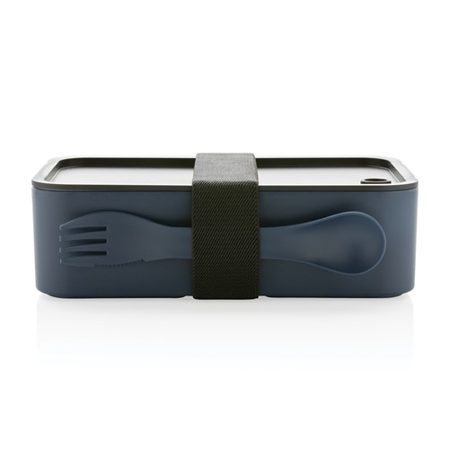 GRS recycled PP lunch box with spork GRS recycled PP lunch box with spork