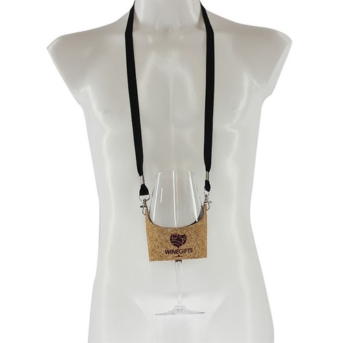 GRAND PORTE-GOBELET EN RPET PERSONNALISABLE AVEC LONGE GRAND PORTE-GOBELET EN RPET PERSONNALISABLE AVEC LONGE