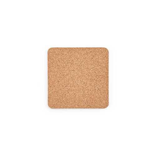Vhils individual square cork coaster. Made in Portugal