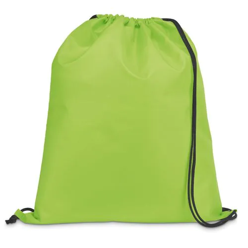 CARNABY. Sac à dos 210D avec cordons de serrage noirs CARNABY. Sac à dos 210D avec cordons de serrage noirs