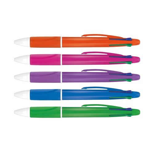 penna a sfera multicolore