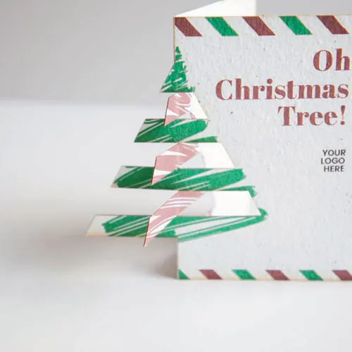 Christmas card in semi paper POP-UP
