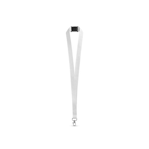 LEEDS. Lanyard en polyester avec fermoir de sécurité LEEDS. Lanyard en polyester avec fermoir de sécurité