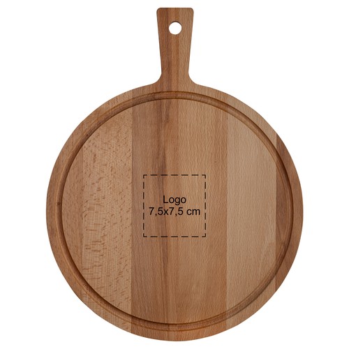 Plank rond met handvat beuken ⌀ 31 cm Plank rond met handvat beuken ⌀ 31 cm