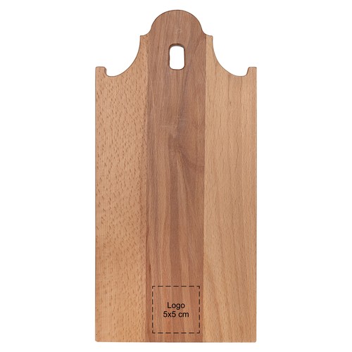 Tagliere in faggio casa con frontone a campana 35x17 cm