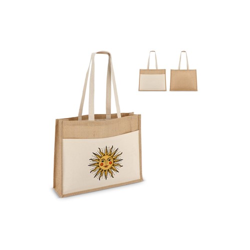 Jute Tote bag OEKO-TEX® 45 x 12 x 35cm 320g/m²