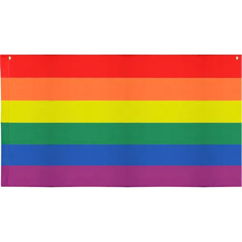 RAINBOW RPET FLAG 90x144 cm