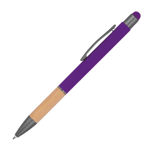 Ball pen with bamboo grip zone Ball pen with bamboo grip zone