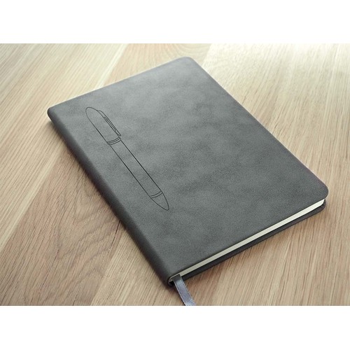 Magnetic notebook with a pen