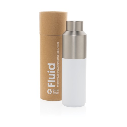 Fluid RCS certified recycled steel water bottle 600ml Fluid RCS certified recycled steel water bottle 600ml