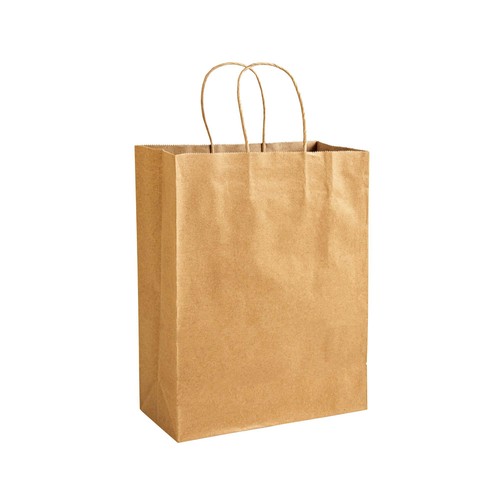 100% recycled paper 100 gr/m2, shopping bag with guesset 100% recycled paper 100 gr/m2, shopping bag with guesset