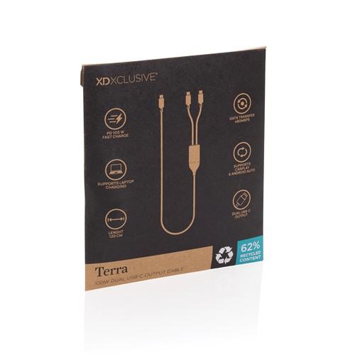 Terra 100W RCS Dual USB C output cable