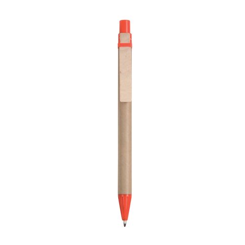 Penna a scatto, in cartoncino, con clip in legno Penna a scatto, in cartoncino, con clip in legno