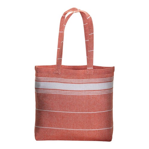 180 g/m2 cotton fouta shopping bag, long handles