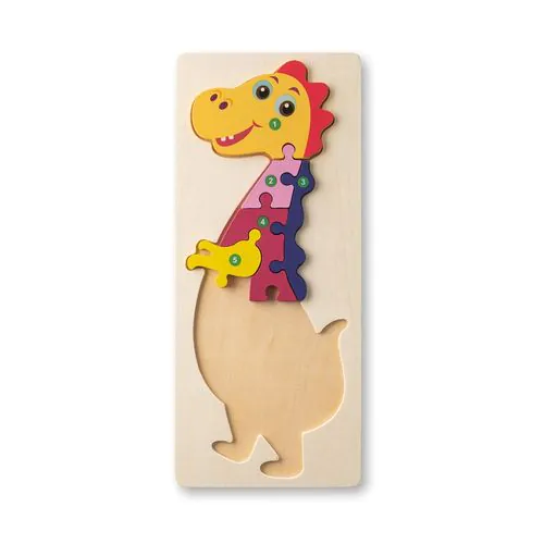 DIPLODOCO. Dinosaur-shaped puzzle in pine plywood DIPLODOCO. Dinosaur-shaped puzzle in pine plywood