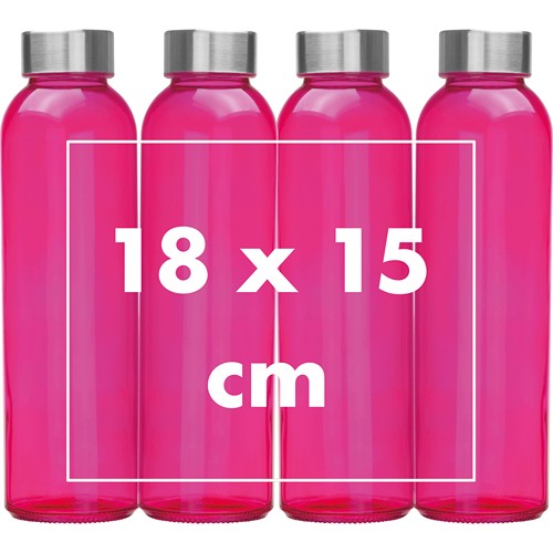 Borraccia colorata con tappo grigio