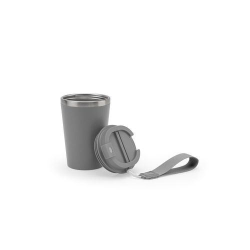 SPITZ. Stainless steel travel cup (90% rSS) with double wall and matt finish 460 mL SPITZ. Stainless steel travel cup (90% rSS) with double wall and matt finish 460 mL
