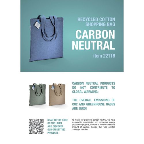 280 gr/m2 recycled cotton melange-effect backpack with drawstring choke closure attached 280 gr/m2 recycled cotton melange-effect backpack with drawstring choke closure attached