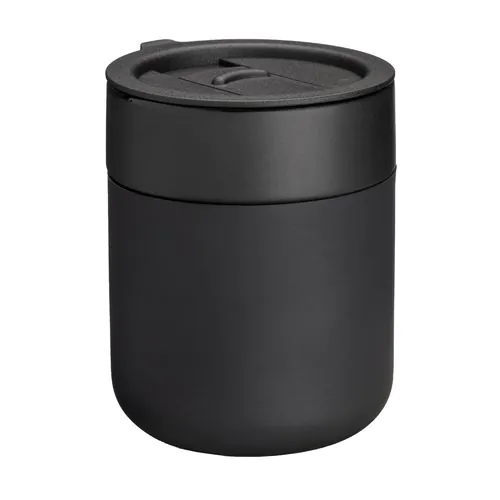 300 ml silicone-coated ceramic mug. Removable PP cap with sliding opening 300 ml silicone-coated ceramic mug. Removable PP cap with sliding opening