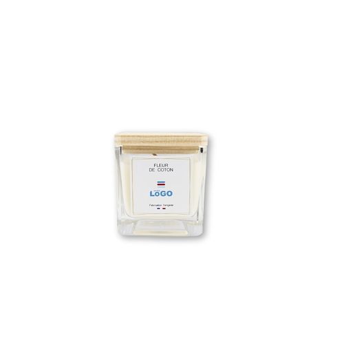 Bougie végétale GRASSE Carré 80g - France Fleur de coton Bougie végétale GRASSE Carré 80g - France Fleur de coton