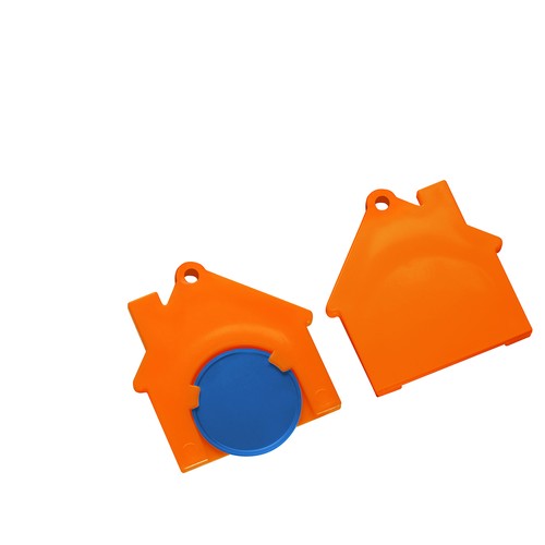 Chip holder with 1€ chip "house" Chip holder with 1€ chip "house"