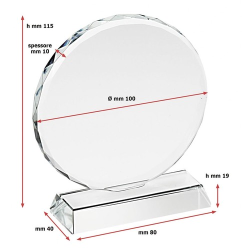 ROUND WORKED TROPHY diam 100mm BASE 19 ROUND WORKED TROPHY diam 100mm BASE 19