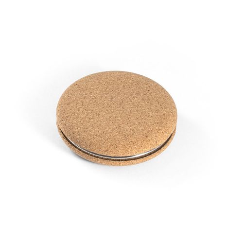 TILBURY. Folding cosmetic mirror in cork TILBURY. Folding cosmetic mirror in cork