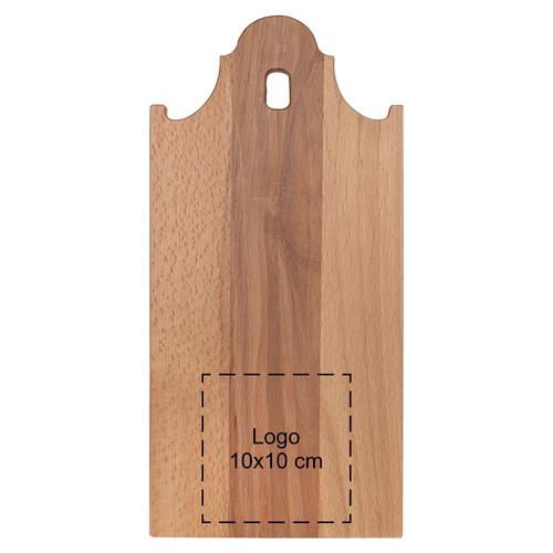 Tagliere in faggio casa con frontone a campana 35x17 cm