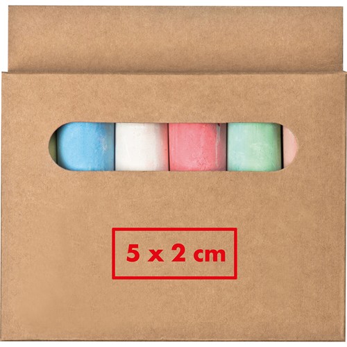 Chalks in box