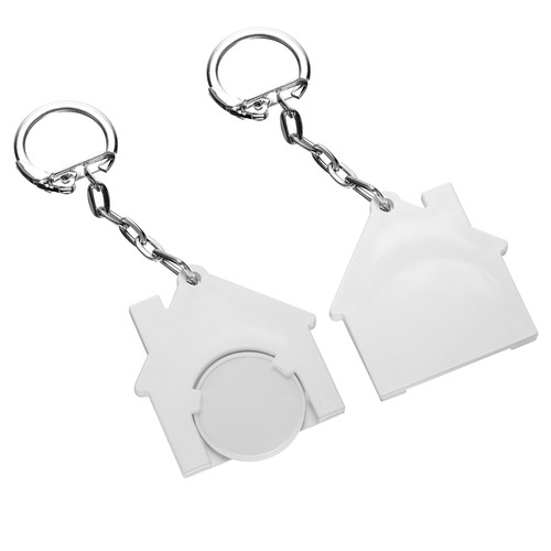 Porte-clés jeton1€ "Maison" Porte-clés jeton1€ "Maison"