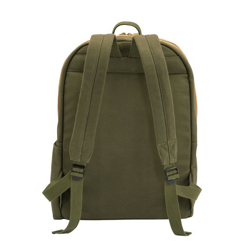 Recycled canvas backpack with padded notebook compartment Recycled canvas backpack with padded notebook compartment