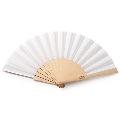 Abanico de madera y tela RPET Cosizza Abanico de madera y tela RPET Cosizza