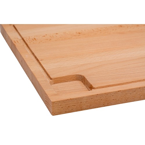 CHOP II Grande planche à découper avec gouttière à jus en hêtre européen