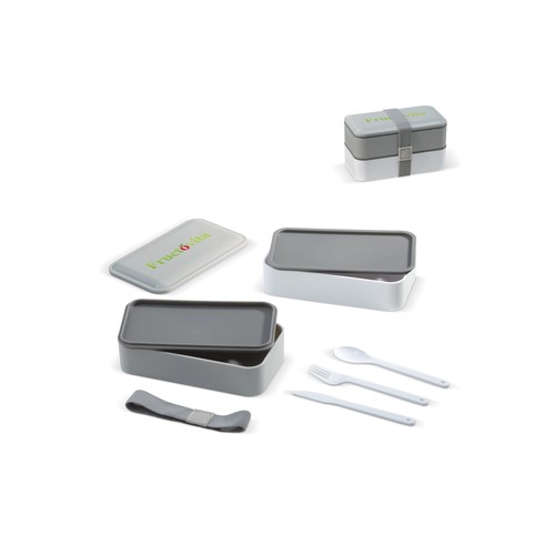 Boîte à bento avec couverts 1250ml Boîte à bento avec couverts 1250ml