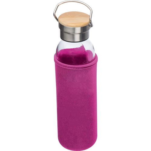 Drinkfles van glas met ommanteling Drinkfles van glas met ommanteling