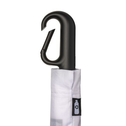 Automatic R-PET umbrella with carabiner handle Automatic R-PET umbrella with carabiner handle