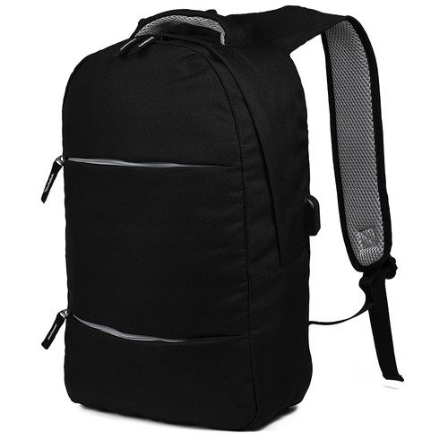 SAC A DOS PORTE ORDINATEUR EN RPET 600D AVEC SORTIE USB