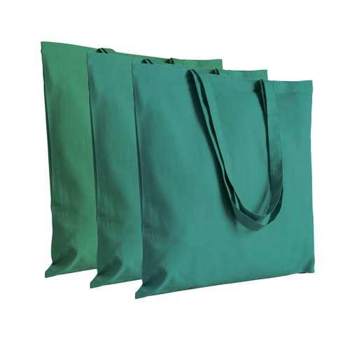 220 g/m2 cotton shopping bag, long handles - Different shades within the same batch 220 g/m2 cotton shopping bag, long handles - Different shades within the same batch