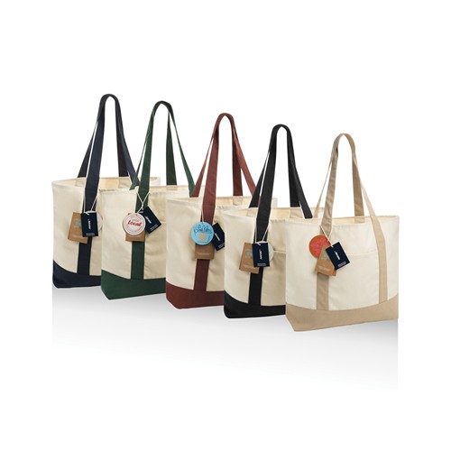 Shopper 350gm2 SHOP LOCAL in cotone riciclato AWARE™