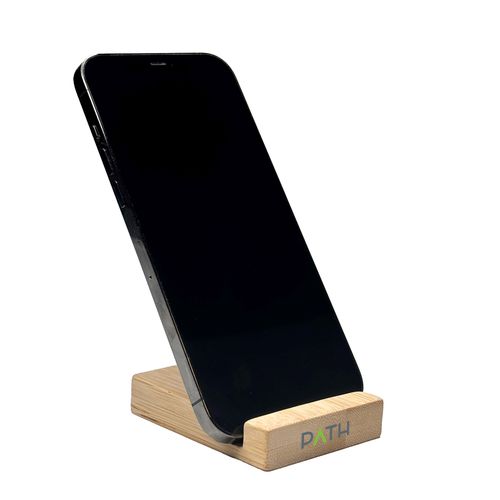 Support de téléphone en bambou