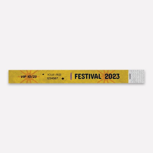 Customizable 25mm Tyvek Identification Wristband